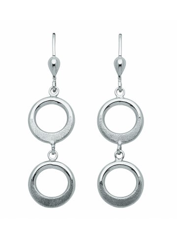 Adeliás Damen 925 Silber Ohrringe / Ohrhänger Ø 11,9 mm in silber