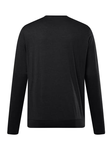 Men Plus Kurzarm T-Shirt in schwarz