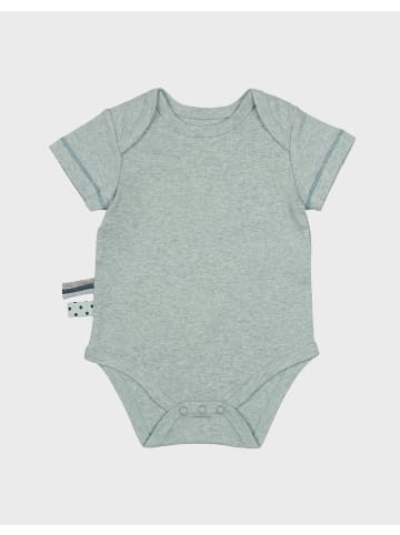 OrganicEra Baby Kurzarm-Body in Aqua Melange