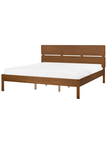 Beliani Doppelbett BOISSET in Braun - (W) 185 x (H) 101 x (L) 205 cm