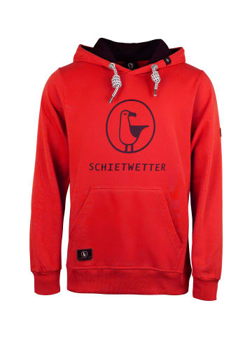 SCHIETWETTER Hoodie "Tammo Talisman" in red-navy