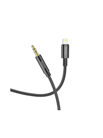 HOCO HOCO Kabel AUX Audio Jack 3,5mm auf iPhone 8-polig UPA19 1m Schwarz in Schwarz
