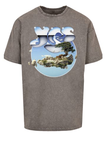 F4NT4STIC Oversize T-Shirt YES Chrome Island in Asphalt