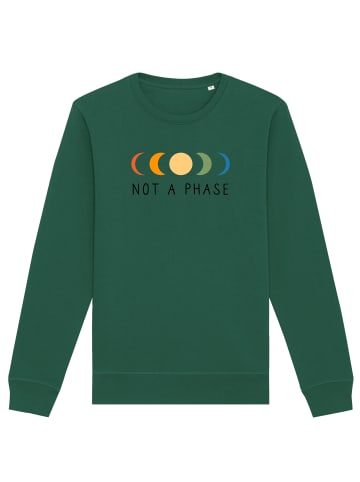 wat? Apparel Sweatshirt Not a phase in Bottle Green