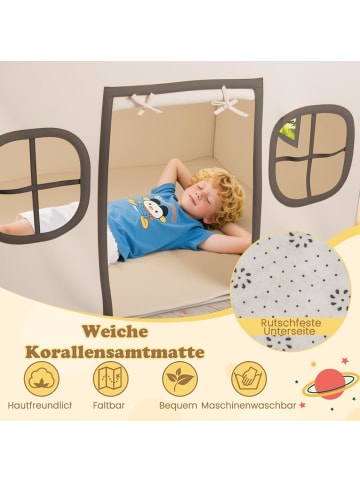 COSTWAY Spielhaus Kinder Indoor in Beige