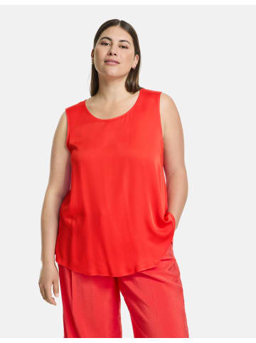 SAMOON Bluse ohne Arm in Power Red