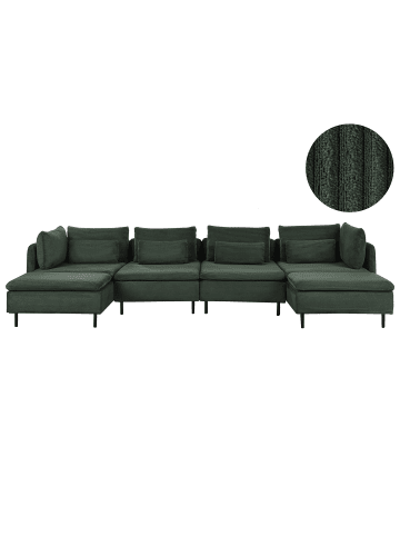 Beliani 14-tlg Modulsofa EGERIS in Grün