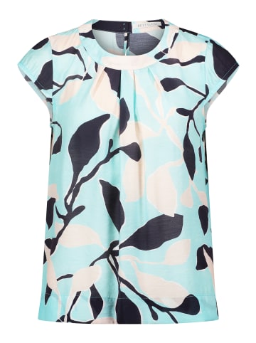 BETTY & CO Schlupfbluse mit Print in Mint/Nature