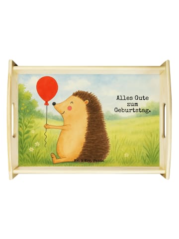 Mr. & Mrs. Panda sofatablett Igel Luftballon Design mit Spruch in Weiß