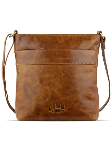 KLONDIKE 1896 Mountain Umhängetasche Leder 20 cm in cognac