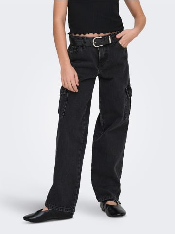 KIDS ONLY Jeans mit weitem Bein in Washed Black