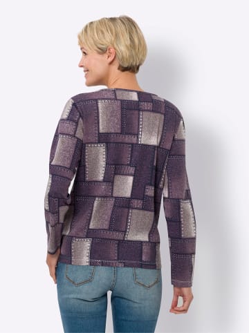 Sieh an! Langarmshirt in orchidee-traube-bedruckt