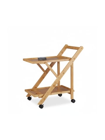 relaxdays Küchenwagen in Natur - (B)40,5 x (H)70 x (T)65 cm