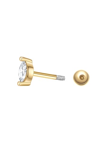 Glanzstücke München Ohrringe aus Sterling Silber mit Zirkonia in gelbgold