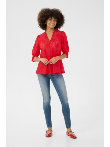 CULTURE Langarm-Bluse CUolu Relaxed fit in Racing Red