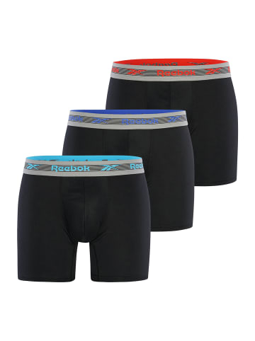 Reebok Boxer HEMERY in Black Aqua/Red/Blue/Grey Waistbands