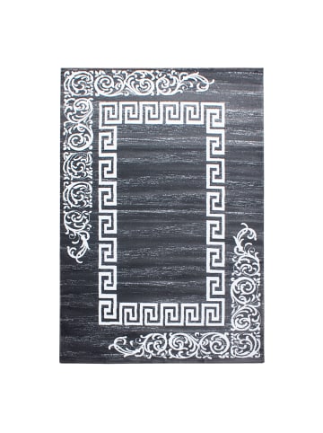 KADIMA DESIGN Teppich Kurzflor Waschbar Mäander ASPEN Strapazierfähig OEKO-TEX in Grau