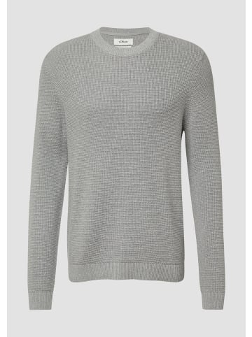 s.Oliver Strickpullover in 9400_grau meliert