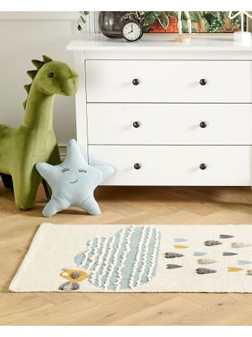Beliani Kinderteppich BLANG in Bunt/Beige/Gelb - (W) 80 x (L) 150 cm