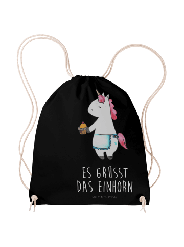 Mr. & Mrs. Panda Stoffbeutel Einhorn Muffin mit Spruch in Schwarz