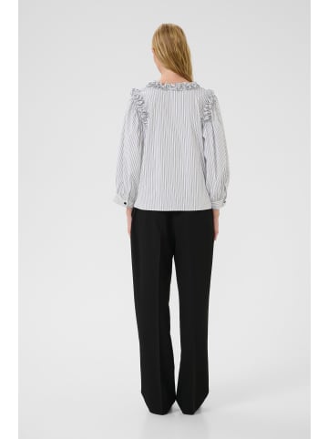 Karen By Simonsen Langarm-Bluse KBBeatrice Feminine in White stripe