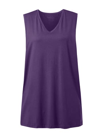 Ulla Popken Strick-Top in tiefes violett