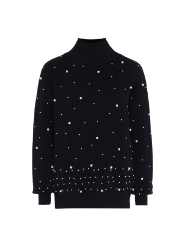 faina Damen Pullover Mit Perlen in SCHWARZ