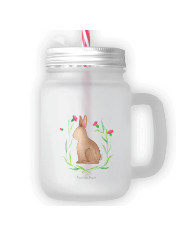 Mr. & Mrs. Panda Limonadenglas Hase Sitzen ohne Spruch in Transparent