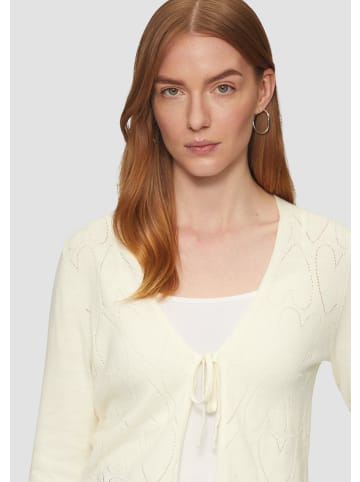 s.Oliver BLACK LABEL Strickjacke langarm in Creme