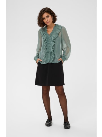 Kaffe Langarm-Bluse KAmarcella Regular fit in Balsam Green