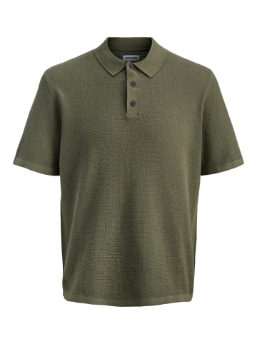 Jack & Jones Gestricktes Polo in Dusty Olive