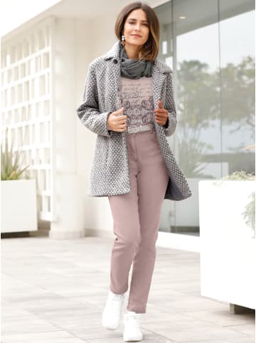 Sieh an! Kurzmantel in grau-rosé