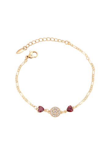 gaya Women Bracelet in Rose Gold Red