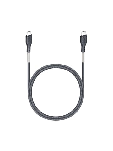 COFI 1453 Forcell F-Energy USB-C auf USB-C Kabel 100W Carbon Schwarz 1m in Schwarz