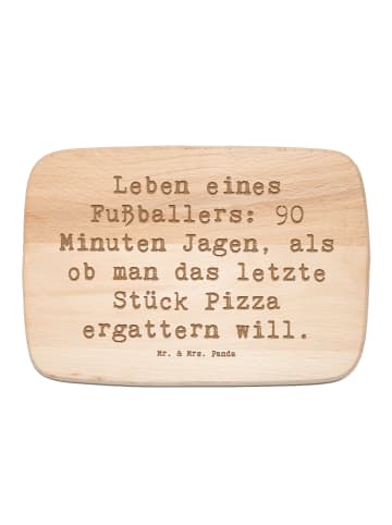Mr. & Mrs. Panda Holzbrett Spruch Fußballer Leidenschaft mit Spruch in Transparent
