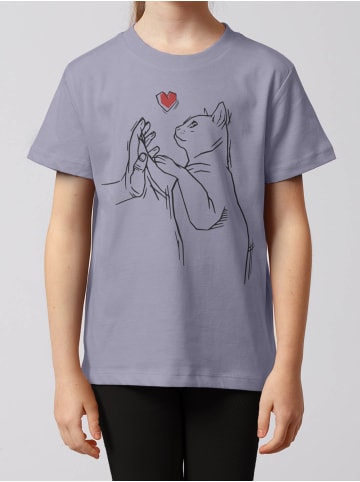wat? Apparel T-Shirt Cathand in Lavender
