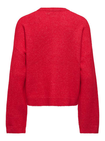 ONLY Strickpullover in True Red