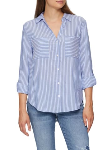 S.OLIVER RED LABEL Langarmbluse in Blau