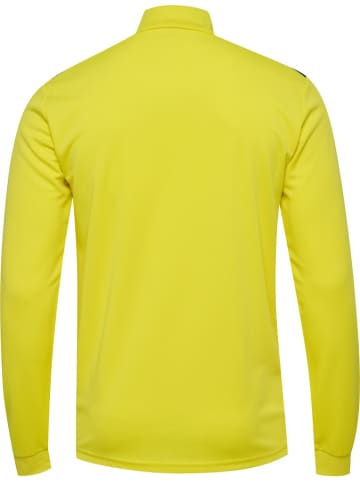 Hummel Trainingsjacke "Hmlauthentic Half Zip Sweat" in Gelb
