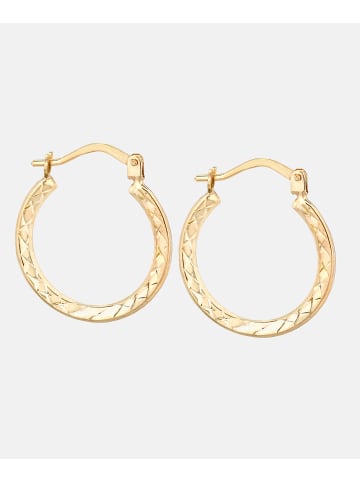 Vanlere Creolen aus 375 Gelbgold