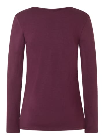 More & More Basic-Rundhalsshirt in ruby orchid