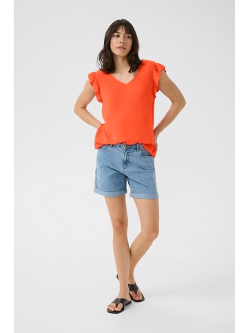 Kaffe Kurzarm-Bluse KAciara Regular fit in Grenadine