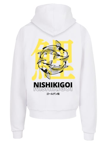 F4NT4STIC Ultra Heavy Hoodie Koi Golden Gai in weiß