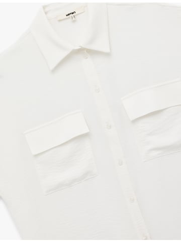 KOTON SHIRTS SS in Grauweiß