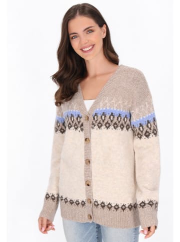 usha BLUE LABEL Women Cardigan in beige multicolor