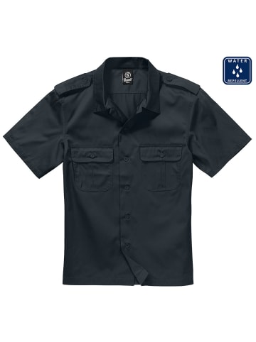 Brandit Hemd "Us Shirt Short Sleeve" in Schwarz