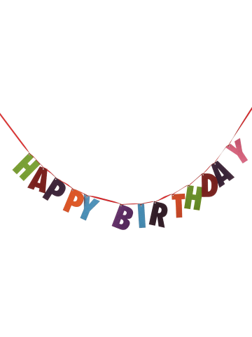 Butlers Butlers Girlande PARTY Happy Birthday in Multicolor