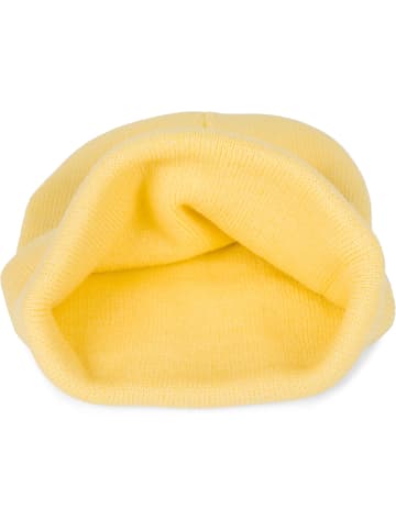 styleBREAKER Strickmütze in Butterblumengelb