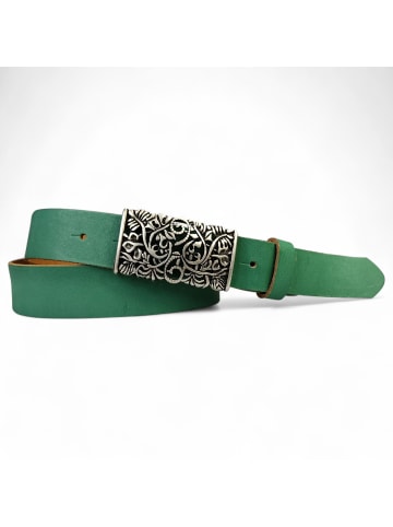 FRONHOFER Ledergürtel in Jade