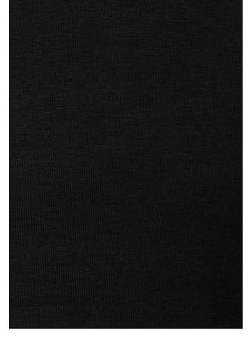 More & More klassisches T-Shirt, gedoppeltes Vorderteil in black